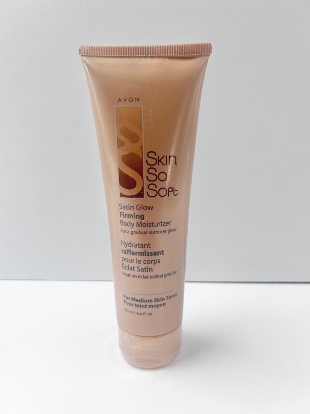 Avon SKIN SO SOFT Satin Glow Firming Body Moisturizer Medium Skin Tone - 8.4 oz